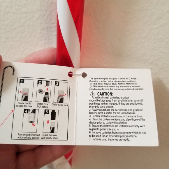 Light up Candy Cane LED Battery operated, need 2 Set of 4 - Picture 10 of 13